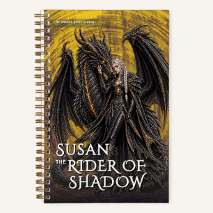 Fantasie Schatten Drache Mythologische Abenteuer Notizbuch