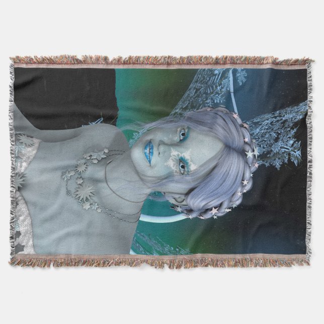 Fantasie-Schnee-Fee Decke (Vorderseite)