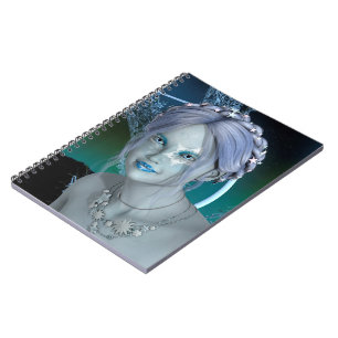 Fantasie-Schnee-Fee Notizblock