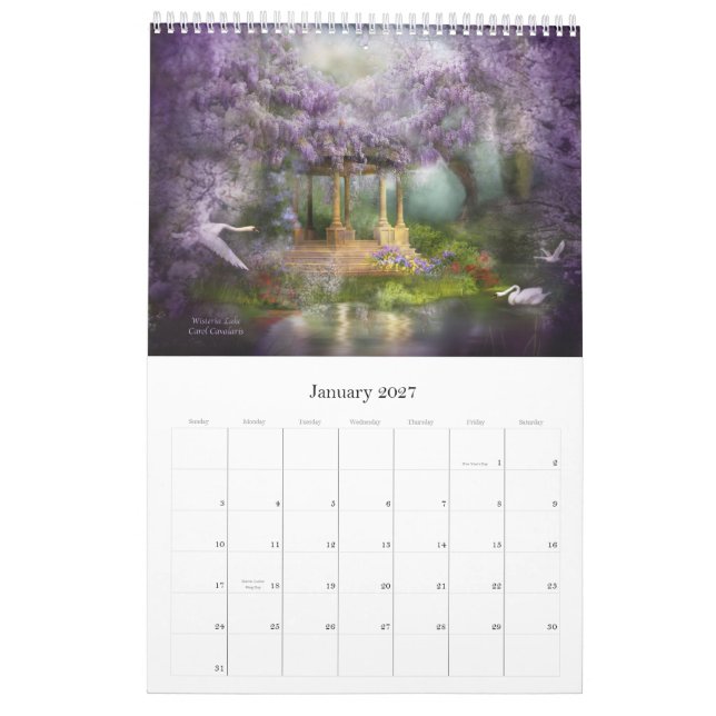 Fantasie setzt Kalender 2010 (Jan 2027)