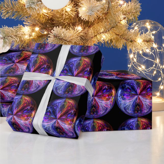 Fantasie-Sphäre Geschenkpapier (Feiertage)