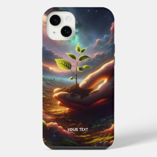 Fantasie Süße Hand Pflanzen Erde iPhone 14 Plus Hülle
