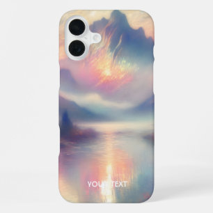 Fantasie Süße Pastell-Perlmutt-Wasserfarbe iPhone 16 Plus Hülle