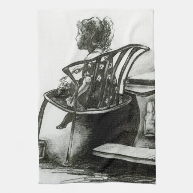 Fantasie treibt meine Realität an Geschirrtuch (Vertikal)