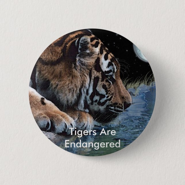 Fantasie trinken Tiger Button (Vorderseite)