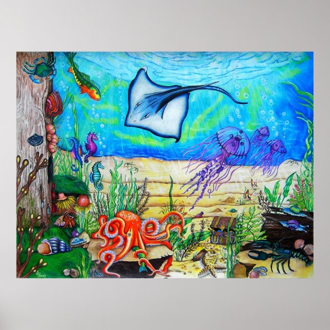 Fantasie unter dem Meer Poster (Vorne)