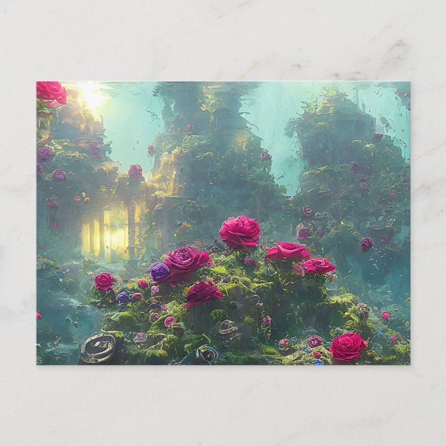 FANTASIE Unter Wasser - Postkarte (Vorderseite)