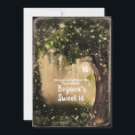 Fantasie Verzauberte Liebe Vintager Wald Süß 16 Einladung<br><div class="desc">Anpassen für jedes Ereignis.</div>