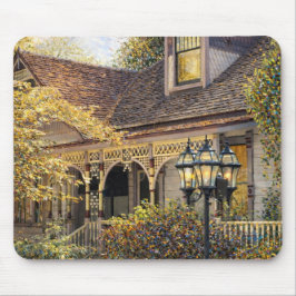 Fantasie-Victorianisches Lebkuchenhaus I Mousepad