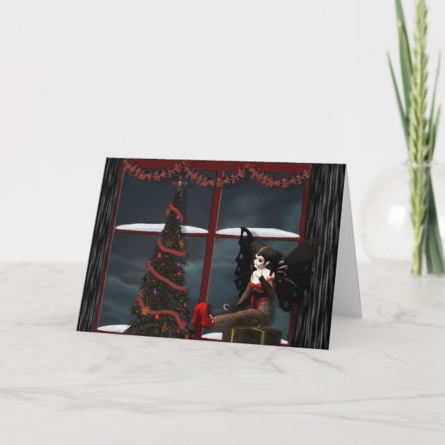 Fantasie-Weihnachten Feiertagskarte (Vorderseite)