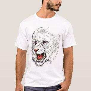 Fantasie-Weiß-Löwe T-Shirt