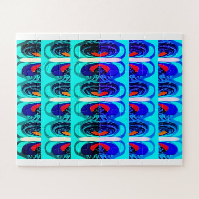 Fantasie-Zeit-Schichten abstrakte Kunst (Horizontal)