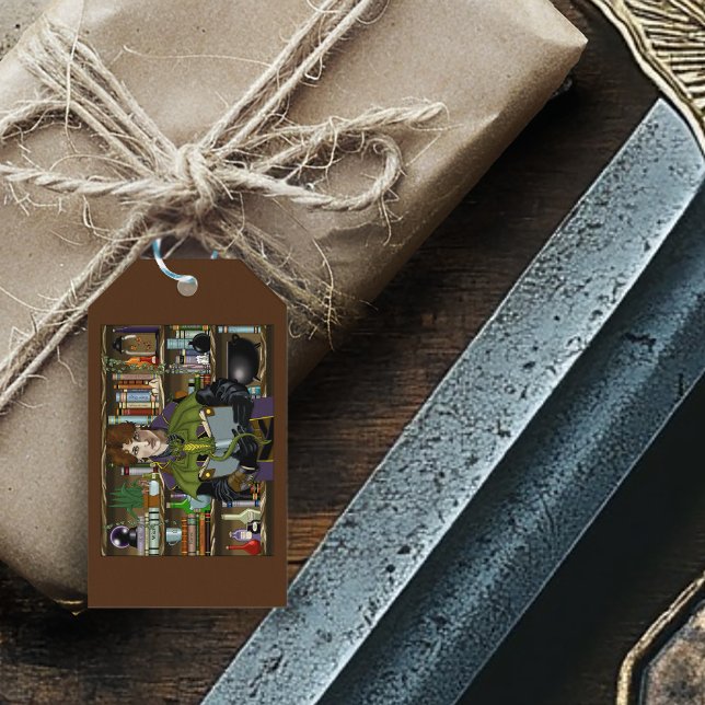 Fantasieassistent Bücher Drachenklänge Geschenkanhänger (Von Creator hochgeladen)