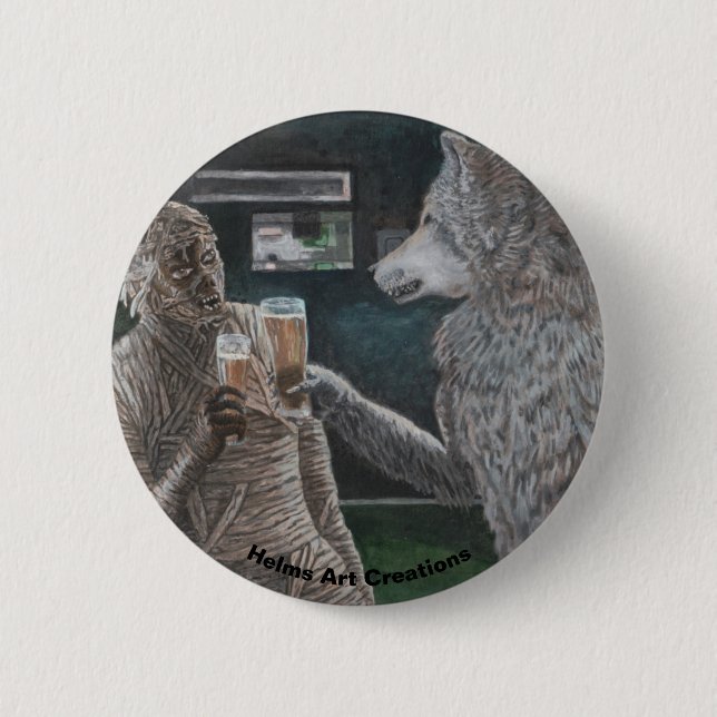 Fantasieaste von Mummy und Werewolf Button (Vorderseite)