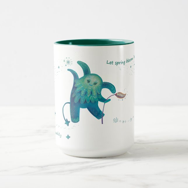 Fantasiecharakter "Lass Frühlingsblüte in deinem H Tasse (Zentrum)