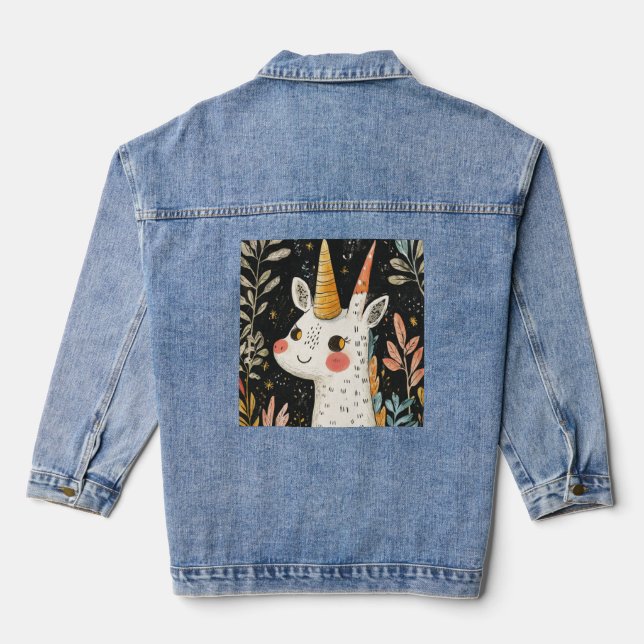 Fantasieeinhorn 🌟 🦄 jeansjacke (Rückseite)