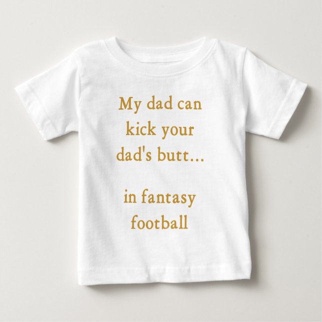 Fantasiefußballvati Baby T-shirt (Vorderseite)