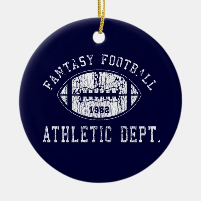 Fantasiefußballverzierung Keramik Ornament (Vorne)