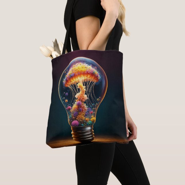 Fantasieglas Glühbirne Wasserleuchten Kreativität Tasche (Von Nahem)