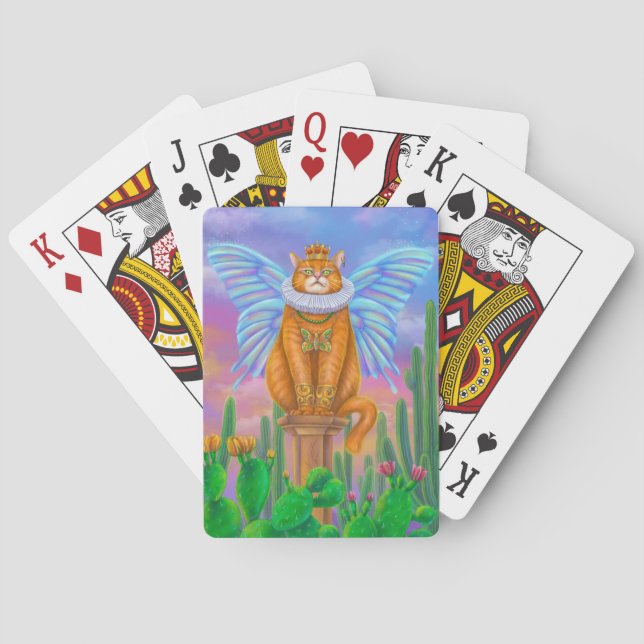 Fantasiekatzenkatze Spielkarten (Rückseite)