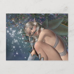 Fantasiekunstkarte - Präbesetzte Märchen - Fairy A Postkarte