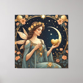 Fantasiekunstlerin Tarot Leinwanddruck
