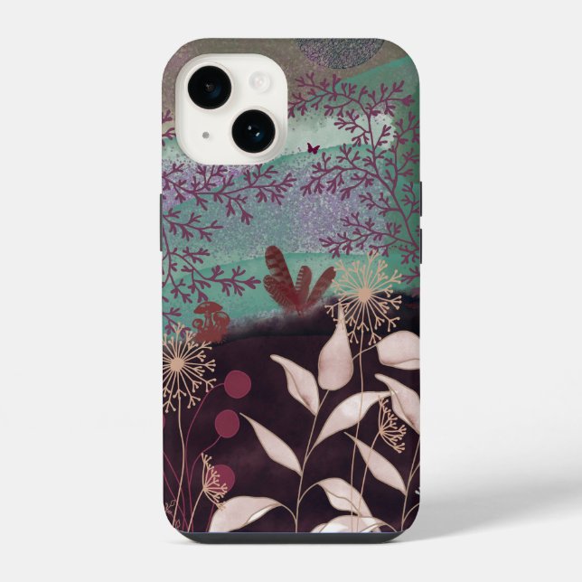 Fantasielandschaft iPhone 14 Hülle (Rückseite)