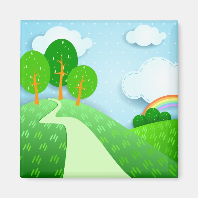Fantasielandschaft, Magnet (Vorne)
