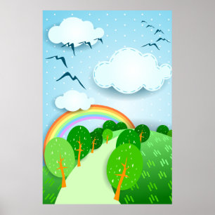 Fantasielandschaft, Poster
