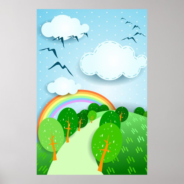 Fantasielandschaft, Poster (Vorne)