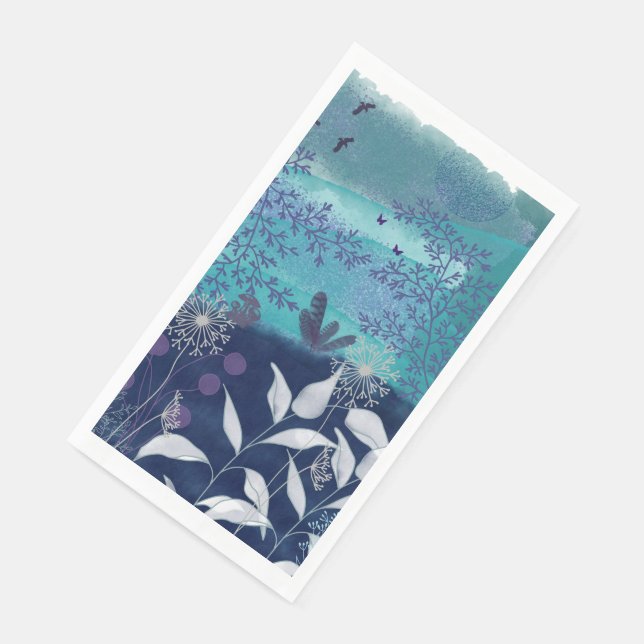 Fantasielandschaft Serviette (Ecke)