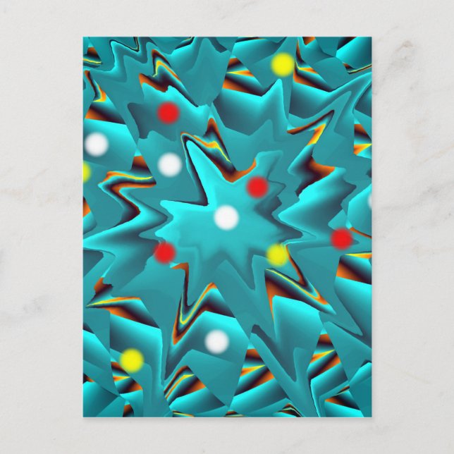 Fantasiemuster azul postkarte (Vorderseite)