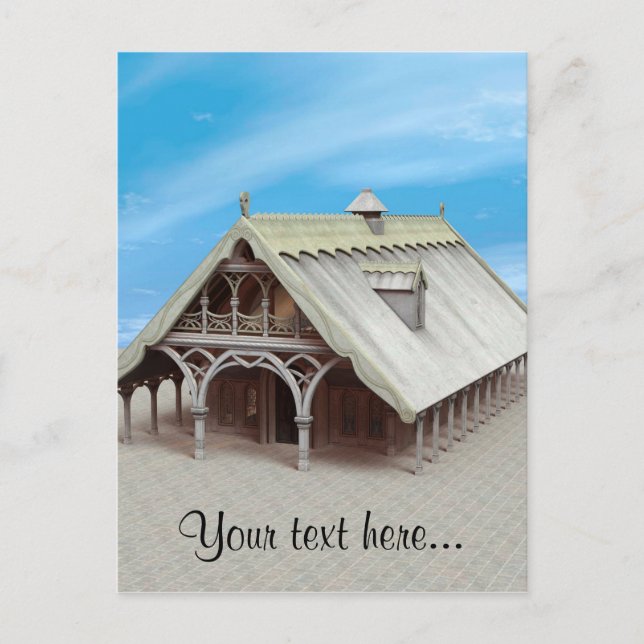 Fantasietempel Postkarte (Vorderseite)