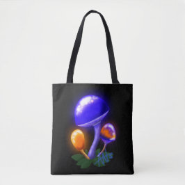 Fantasievoll weiß tapperling Orange & Blue Pilz Tasche