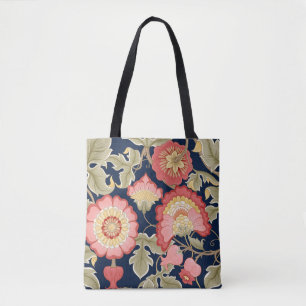 Fantasievolle Blume in Retro, Vintag, jakobinische Tasche