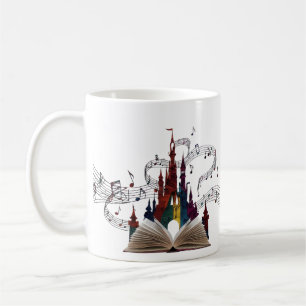 Fantasievolle Buchseiten-Kunst-Trinkgefäße Kaffeetasse