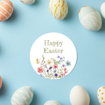 Fantasievolle Bunte Wildblumenblüte Frohe Ostern