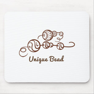 Fantasievolle Einzigartige Perlen auf einer Schnur Mousepad