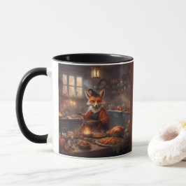 Fantasievolle Geschichtsbuch Hexenfuchs Halloween- Tasse