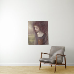 Fantasievolle kleine Fee Wandteppich