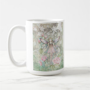 Fantasievolle Rosenfee Kaffeetasse