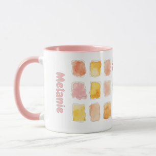Fantasievolle Wasserfarbe-Doodle-Kaffeetasse Tasse