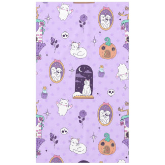 fantasievoller lila Halloween unheimlicher Geist g Tischdecke