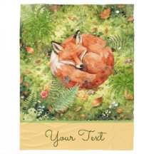 Fantasievoller Schlafender Fuchs | Waldillustratio