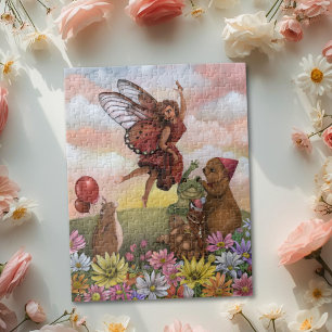 Fantasievoller Wildblumen-Fee Abschied von den Tie