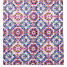 Fantasievolles Lila Blau Rosa Farbintensives Muste