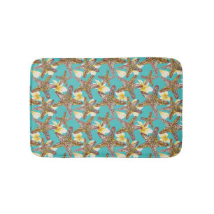 Fantasievolles Starfish-Muster Badematte