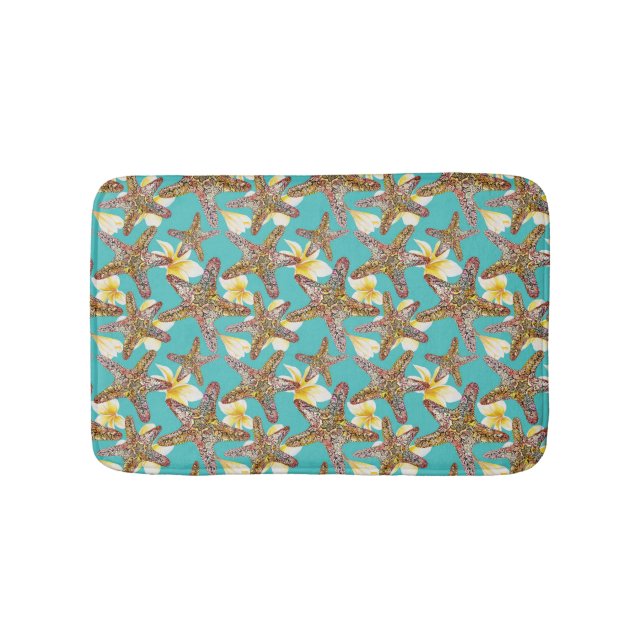 Fantasievolles Starfish-Muster Badematte (Vorderseite)