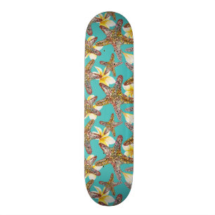 Fantasievolles Starfish-Muster Skateboard