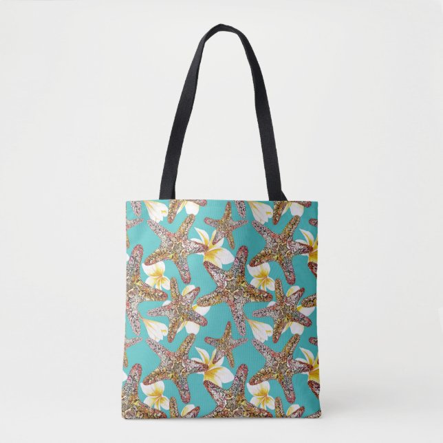 Fantasievolles Starfish-Muster Tasche (Vorderseite)